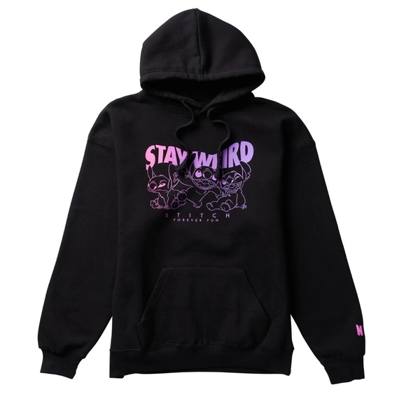 STITCH STAY WEIRD PULLOVER HOODIE MEDIUM SIZE - Picture 2 of 5